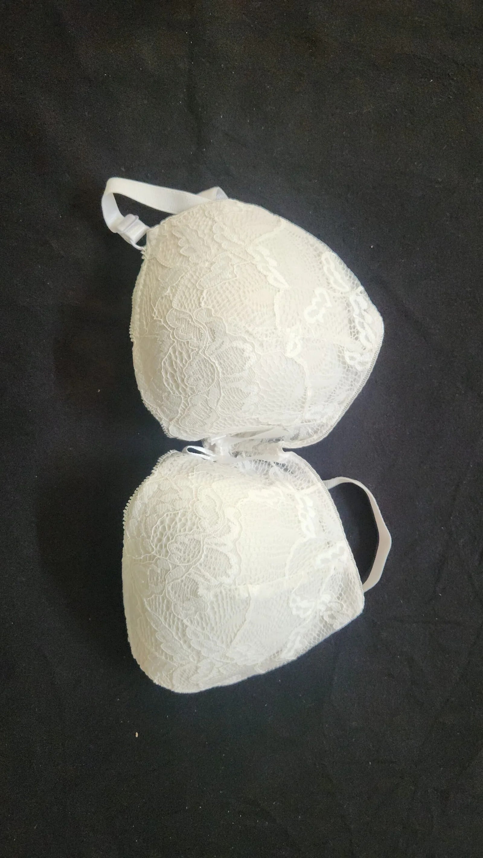 Elegant Cream Lace Padded Bra