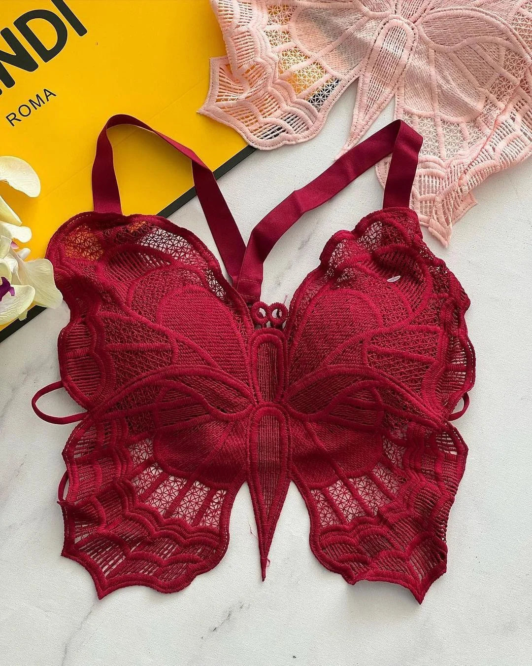 Butterfly net bra