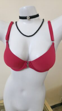 Blush Elegance Lace Back Padded Bra
