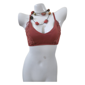 Terra Rose Lace-Trimmed Bralette